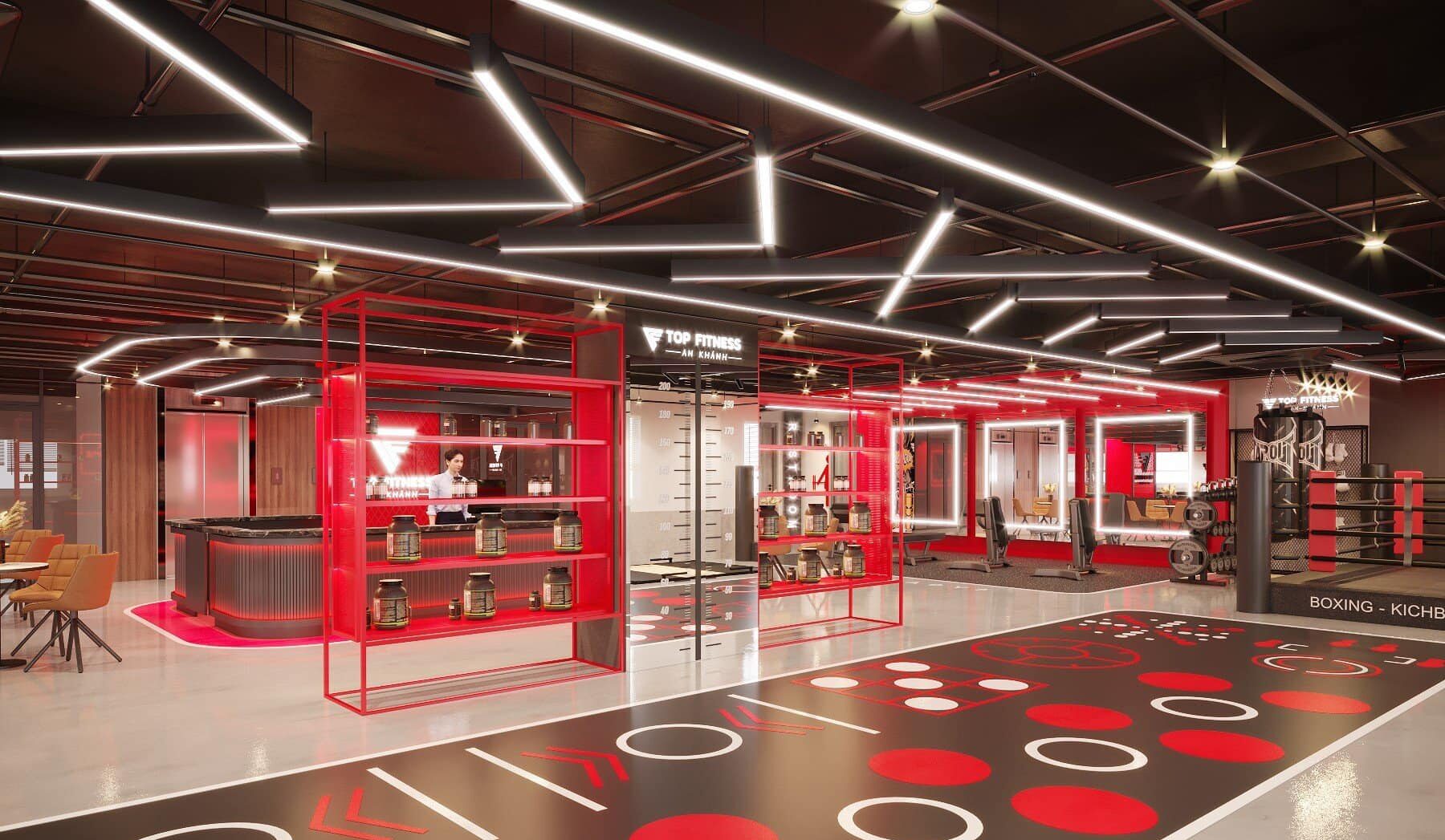 Thiết bị cho loa nghe nhạc nền cho âm thanh phòng gym