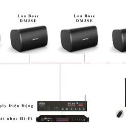 4 Loa Bose DM3SE cho am thanh quan cafe