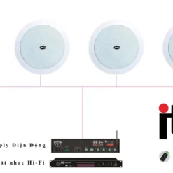 4 loa ITC C 630W cho am thanh quan cafe