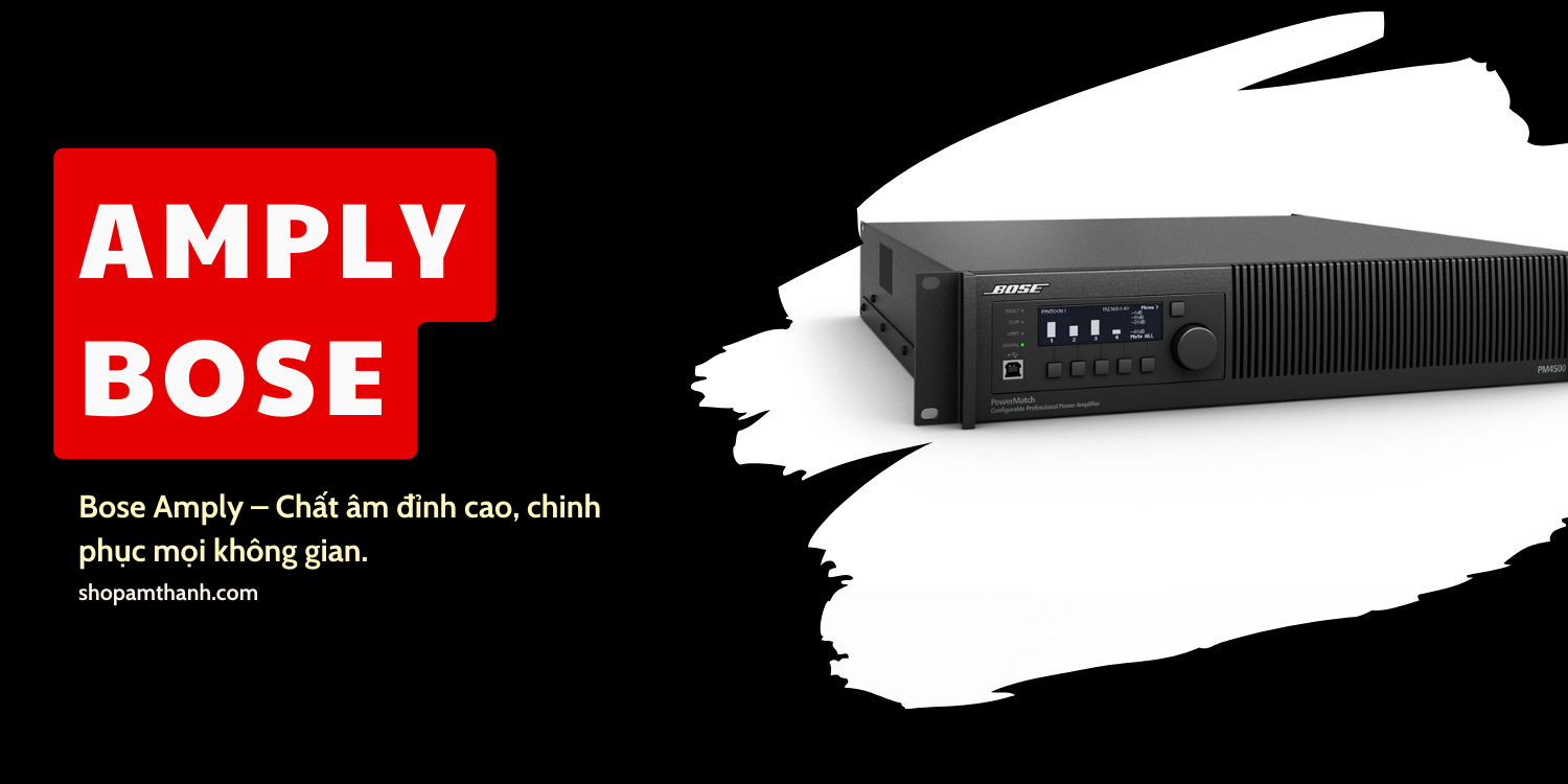 Amply công suất điện động Bose chính hãng có độ bền cao Amply công suất điện động Bose chính hãng có độ bền cao