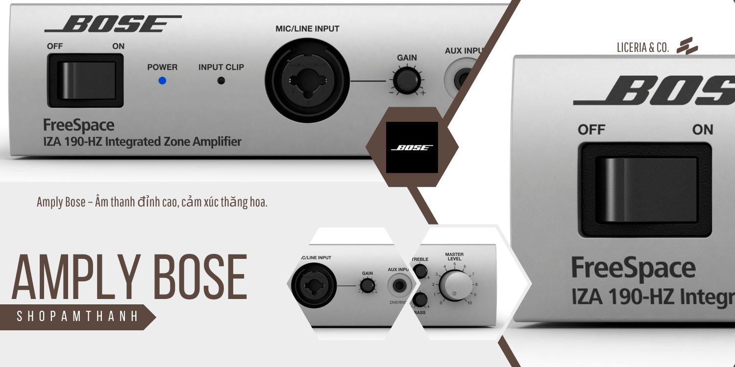 Amply công suất điện động Bose FreeSpace IZA Amply công suất điện động Bose FreeSpace IZA