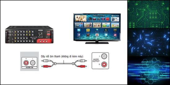 Cách kết nối tivi với amply để hát karaoke đơn giản
