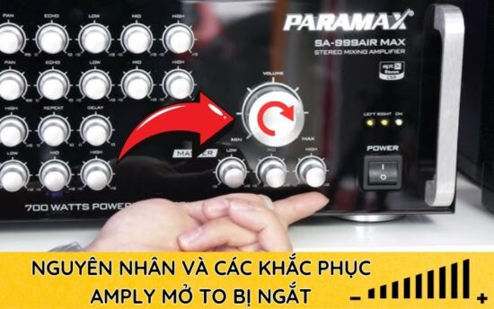 Không gì làm mất hứng hơn khi đang tận hưởng âm nhạc mà chiếc amply bất ngờ tắt ngang chỉ vì mở âm lượng lớn.